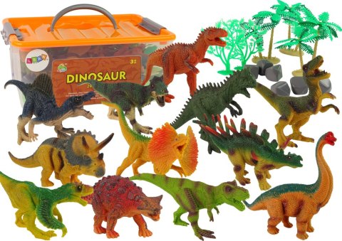Dinozaury Zestaw Figurek Park Akcesoria Pudełko 24 szt. Dinozaury Zestaw Figurek Park Akcesoria Pudełko 24 szt.