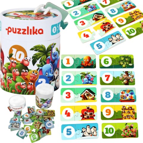 PUZZLE MOI PRZYJACIELE ZWIERZĄTKA NAUKA MATEMATYKI LICZENIE ZESTAW PUZZLE MOI PRZYJACIELE ZWIERZĄTKA NAUKA MATEMATYKI LICZENIE ZESTAW