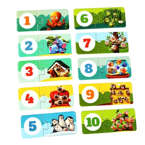 PUZZLE MOI PRZYJACIELE ZWIERZĄTKA NAUKA MATEMATYKI LICZENIE ZESTAW PUZZLE MOI PRZYJACIELE ZWIERZĄTKA NAUKA MATEMATYKI LICZENIE ZESTAW