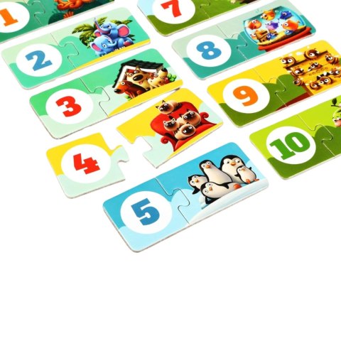 PUZZLE MOI PRZYJACIELE ZWIERZĄTKA NAUKA MATEMATYKI LICZENIE ZESTAW PUZZLE MOI PRZYJACIELE ZWIERZĄTKA NAUKA MATEMATYKI LICZENIE ZESTAW