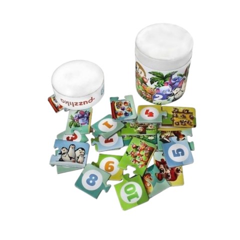 PUZZLE MOI PRZYJACIELE ZWIERZĄTKA NAUKA MATEMATYKI LICZENIE ZESTAW PUZZLE MOI PRZYJACIELE ZWIERZĄTKA NAUKA MATEMATYKI LICZENIE ZESTAW