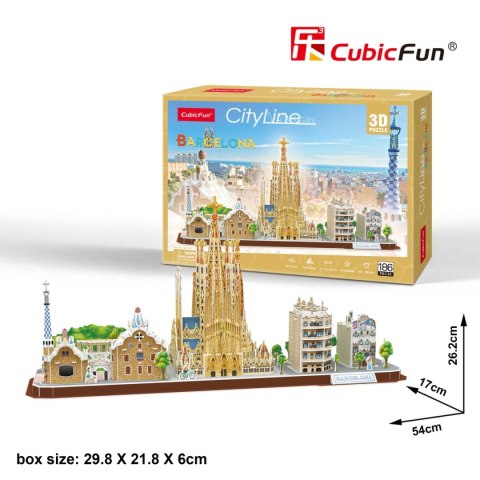 CUBIC FUN PUZZLE 3D CITY LINE BARCELONA- MC256H CUBIC FUN PUZZLE 3D CITY LINE BARCELONA- MC256H