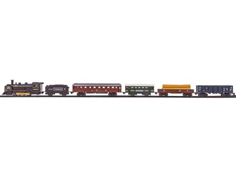 Elektryczna Kolejka Lokomotywa - Parowóz + 5 Wagonów Elektryczna Kolejka Lokomotywa - Parowóz + 5 Wagonów