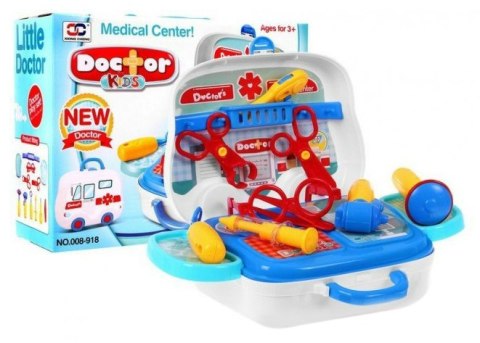 Zestaw lekarski + Walizka ambulans dla dzieci 3+ Przenośna zabawka Zestaw lekarski + Walizka ambulans dla dzieci 3+ Przenośna zabawka