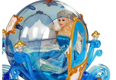 Zestaw Lalka w Karocy Koń do Czesania Niebieska Zestaw Lalka w Karocy Koń do Czesania Niebieska
