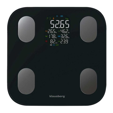 ANALITYCZNA WAGA ŁAZIENKOWA SMART IOS ANDROID KLAUSBERG KB-7854 ANALITYCZNA WAGA ŁAZIENKOWA SMART IOS ANDROID KLAUSBERG KB-7854