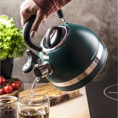 CZAJNIK 1,8L Z GWIZDKIEM KINGHOFF KH-1855 zielony CZAJNIK 1,8L Z GWIZDKIEM KINGHOFF KH-1855 zielony