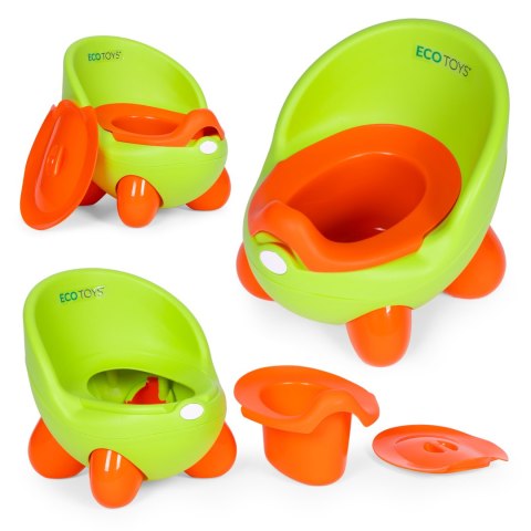 Nocnik toaleta sedes dla dzieci wyjmowany wkład antypoślizgowe nóżki zielony ECOTOYS Nocnik toaleta sedes dla dzieci wyjmowany wkład antypoślizgowe nóżki zielony ECOTOYS