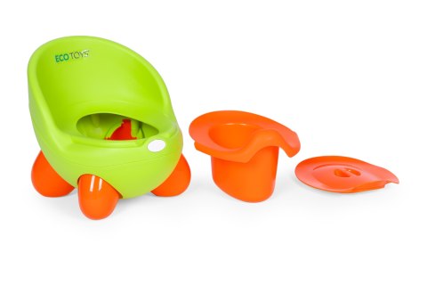 Nocnik toaleta sedes dla dzieci wyjmowany wkład antypoślizgowe nóżki zielony ECOTOYS Nocnik toaleta sedes dla dzieci wyjmowany wkład antypoślizgowe nóżki zielony ECOTOYS
