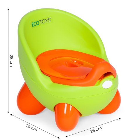 Nocnik toaleta sedes dla dzieci wyjmowany wkład antypoślizgowe nóżki zielony ECOTOYS Nocnik toaleta sedes dla dzieci wyjmowany wkład antypoślizgowe nóżki zielony ECOTOYS