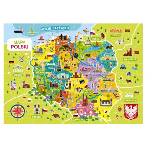 Puzzle Mapa Polski 0127 Puzzle Mapa Polski 0127