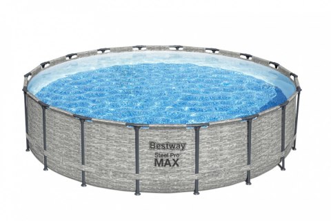 Basen stelażowy Steel Pro MAX 549x122 Imitacja Kamienia 18FT BESTWAY 5w1 + Akcesoria Basen stelażowy Steel Pro MAX 549x122 Imitacja Kamienia 18FT BESTWAY 5w1 + Akcesoria
