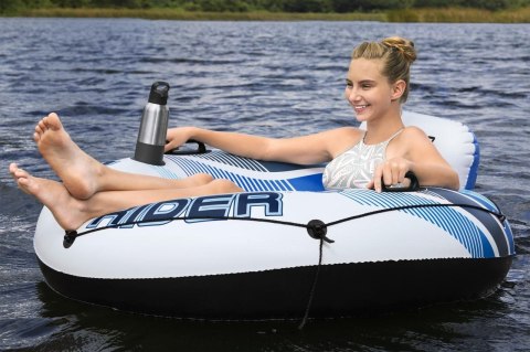 Dmuchany Materac do pływania Rapid Rider BESTWAY 135cm + Oparcie + Siateczkowe dno + Miejsca na napoje + Uchwyty Dmuchany Materac do pływania Rapid Rider BESTWAY 135cm + Oparcie + Siateczkowe dno + Miejsca na napoje + Uchwyty