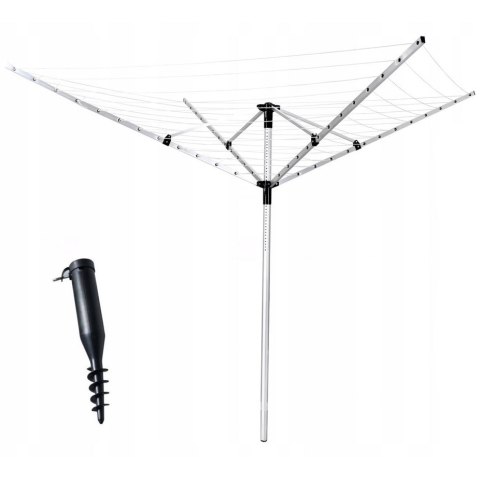 Suszarka ogrodowa na pranie 60 m powierzchni suszenia + świder do montażu ModernHome Suszarka ogrodowa na pranie 60 m powierzchni suszenia + świder do montażu ModernHome