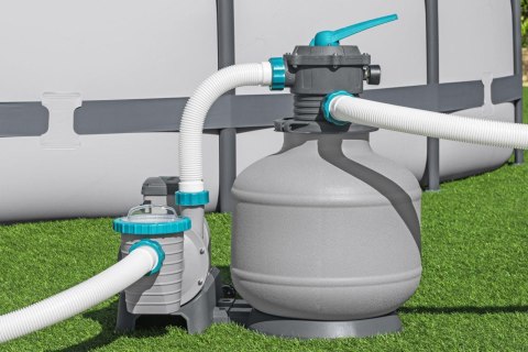 Piaskowa Pompa Filtrująca do basenów BESTWAY 11355 l + Złączki + Węże Piaskowa Pompa Filtrująca do basenów BESTWAY 11355 l + Złączki + Węże