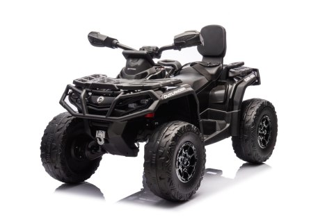 Quad Can Am Outlander ATV z Pilotem Czarny Quad Can Am Outlander ATV z Pilotem Czarny