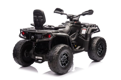 Quad Can Am Outlander ATV z Pilotem Czarny Quad Can Am Outlander ATV z Pilotem Czarny