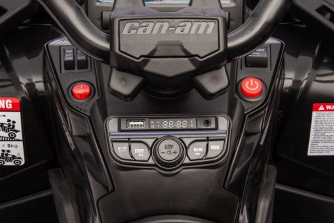 Quad Can Am Outlander ATV z Pilotem Czarny Quad Can Am Outlander ATV z Pilotem Czarny