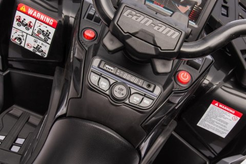Quad Can Am Outlander ATV z Pilotem Czarny Quad Can Am Outlander ATV z Pilotem Czarny