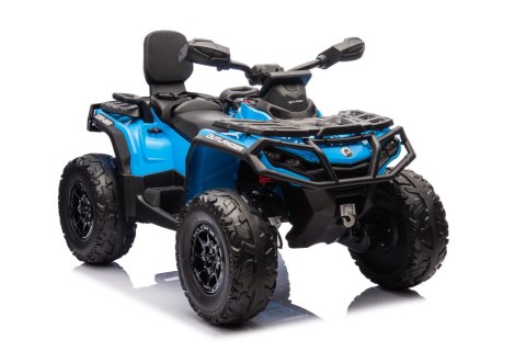 Quad Can Am Outlander ATV z Pilotem Niebieski Quad Can Am Outlander ATV z Pilotem Niebieski