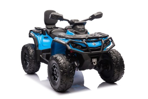 Quad Can Am Outlander ATV z Pilotem Niebieski Quad Can Am Outlander ATV z Pilotem Niebieski