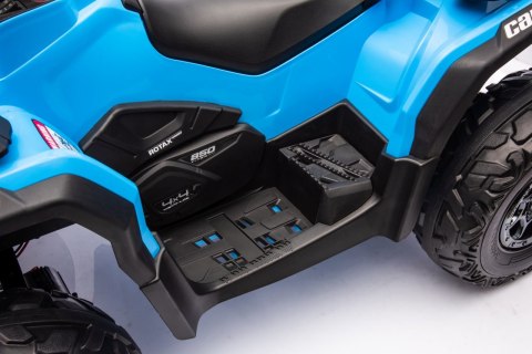 Quad Can Am Outlander ATV z Pilotem Niebieski Quad Can Am Outlander ATV z Pilotem Niebieski
