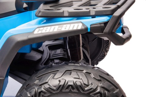 Quad Can Am Outlander ATV z Pilotem Niebieski Quad Can Am Outlander ATV z Pilotem Niebieski