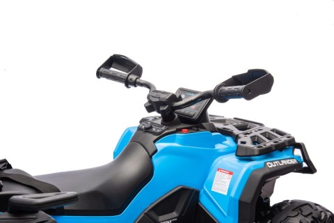 Quad Can Am Outlander ATV z Pilotem Niebieski Quad Can Am Outlander ATV z Pilotem Niebieski
