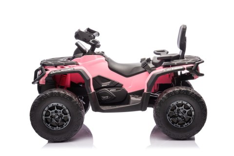 Quad Can Am Outlander ATV z Pilotem Różowy Quad Can Am Outlander ATV z Pilotem Różowy