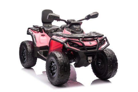 Quad Can Am Outlander ATV z Pilotem Różowy Quad Can Am Outlander ATV z Pilotem Różowy