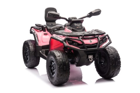 Quad Can Am Outlander ATV z Pilotem Różowy Quad Can Am Outlander ATV z Pilotem Różowy