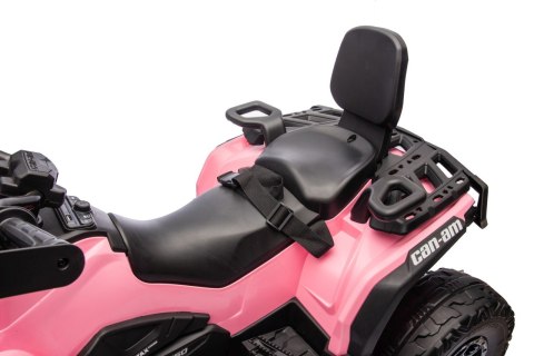 Quad Can Am Outlander ATV z Pilotem Różowy Quad Can Am Outlander ATV z Pilotem Różowy