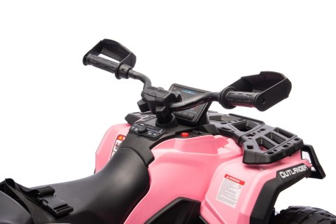 Quad Can Am Outlander ATV z Pilotem Różowy Quad Can Am Outlander ATV z Pilotem Różowy
