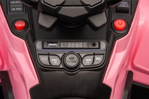 Quad Can Am Outlander ATV z Pilotem Różowy Quad Can Am Outlander ATV z Pilotem Różowy