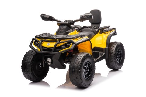 Quad Can Am Outlander ATV z Pilotem Żółty Quad Can Am Outlander ATV z Pilotem Żółty