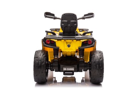 Quad Can Am Outlander ATV z Pilotem Żółty Quad Can Am Outlander ATV z Pilotem Żółty