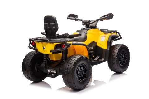 Quad Can Am Outlander ATV z Pilotem Żółty Quad Can Am Outlander ATV z Pilotem Żółty