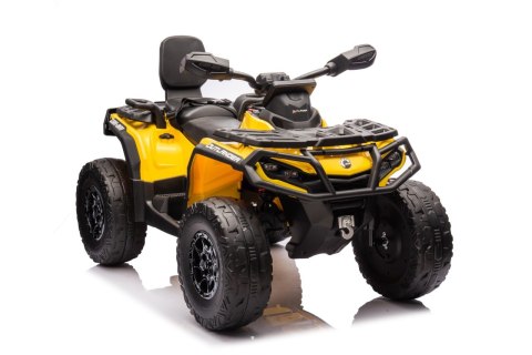 Quad Can Am Outlander ATV z Pilotem Żółty Quad Can Am Outlander ATV z Pilotem Żółty