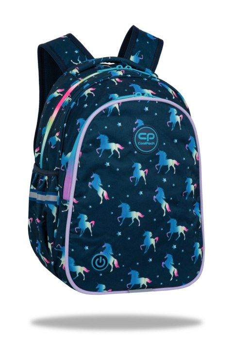 COOLPACK - JIMMY LED - PLECAK MŁODZIEŻOWY - BLUE UNICORN COOLPACK - JIMMY LED - PLECAK MŁODZIEŻOWY - BLUE UNICORN