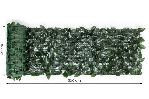 Sztuczny żywopłot 300x50 cm bluszcz zielona ściana maskująca 300x50 cm Sztuczny żywopłot 300x50 cm bluszcz zielona ściana maskująca 300x50 cm