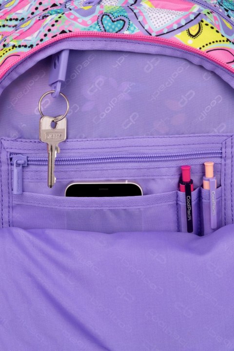 COOLPACK - JERRY - PLECAK MŁODZIEŻOWY - PASTEL HEART COOLPACK - JERRY - PLECAK MŁODZIEŻOWY - PASTEL HEART