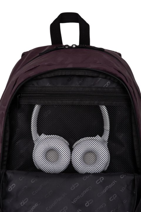 COOLPACK - TROOPER - PLECAK MŁODZIEŻOWY - BURGUNDY COOLPACK - TROOPER - PLECAK MŁODZIEŻOWY - BURGUNDY