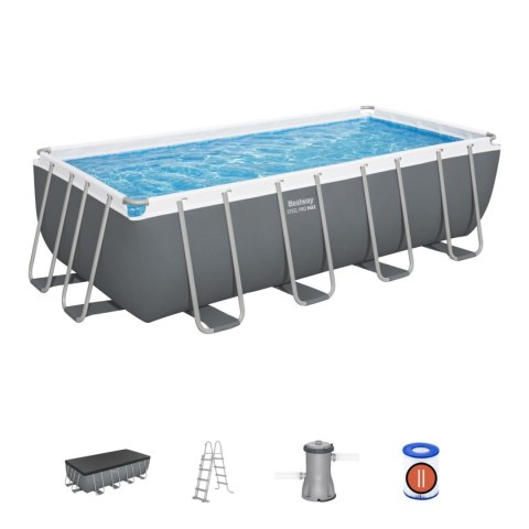 Basen stelażowy Power Steel 488x244x122 Szary 16x8FT BESTWAY 6w1 Basen stelażowy Power Steel 488x244x122 Szary 16x8FT BESTWAY 6w1