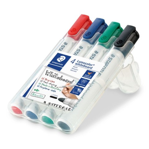 MARKER SUCHOŚCIERALNY LUMOCOLOR WHITEBOARD RÓŻNE KOLORY Staedtler 4 SZTUKI MARKER SUCHOŚCIERALNY LUMOCOLOR WHITEBOARD RÓŻNE KOLORY Staedtler 4 SZTUKI