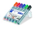 Marker Lumocolor do tablic flipchart okrągły 6 (2 3 4 5 6 9) etui Staedtler