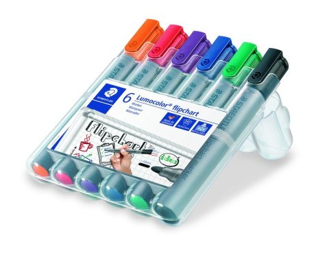 Marker Lumocolor do tablic flipchart okrągły 6 (2 3 4 5 6 9) etui Staedtler Marker Lumocolor do tablic flipchart okrągły 6 (2 3 4 5 6 9) etui Staedtler