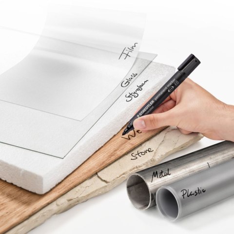 Marker Lumocolor wodoodporny okrągły 4 kol. (2 3 5 9) w etui box Staedtler Marker Lumocolor wodoodporny okrągły 4 kol. (2 3 5 9) w etui box Staedtler