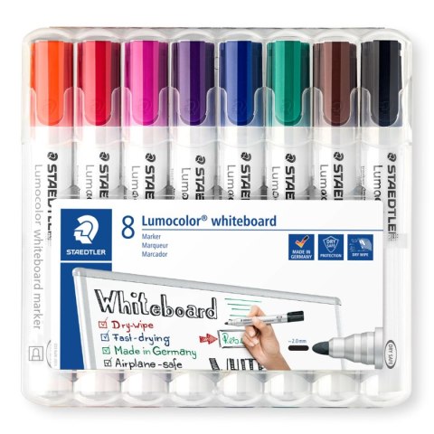 Marker suchościeralny Staedtler 8 szt. Marker suchościeralny Staedtler 8 szt.