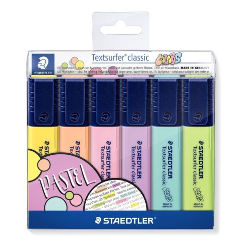 Zakreślacz Classic Colors 6 kol. w opak. Staedtler Zakreślacz Classic Colors 6 kol. w opak. Staedtler