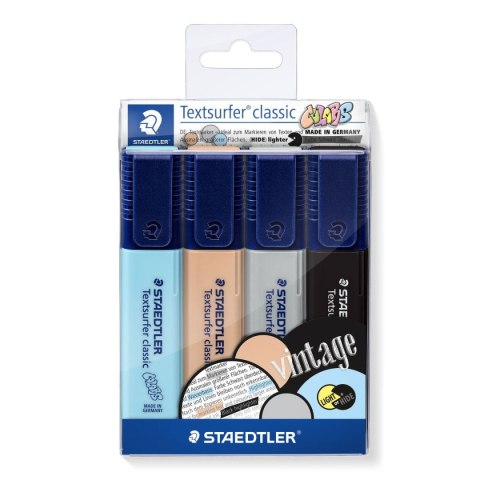 Zakreślacz Classic Vintage 4 kol. w opak. Staedtler Zakreślacz Classic Vintage 4 kol. w opak. Staedtler